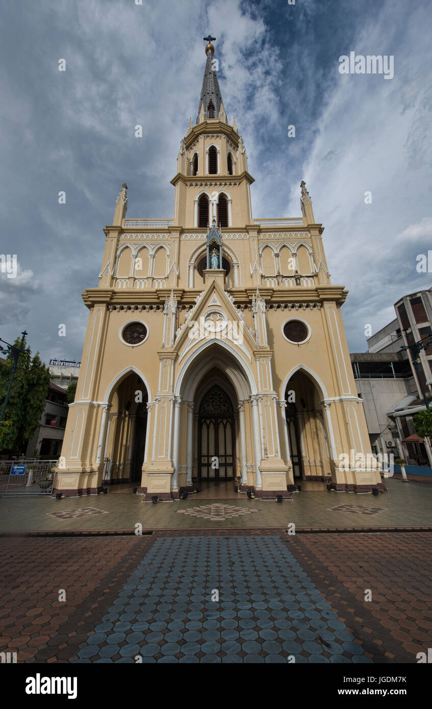 Il Kalawar Santo Rosario Chiesa, Bangkok, Thailandia Foto Stock