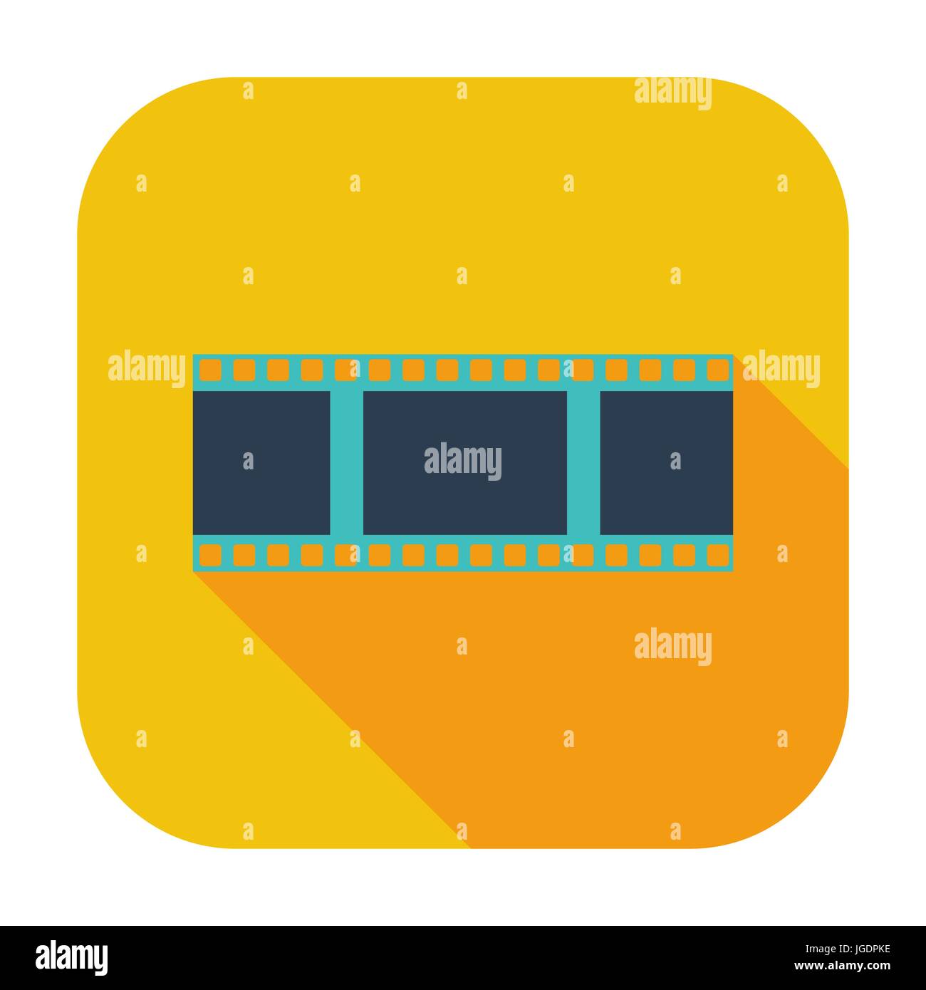 Film. Piatta singola icona di colore. Illustrazione Vettoriale. Illustrazione Vettoriale