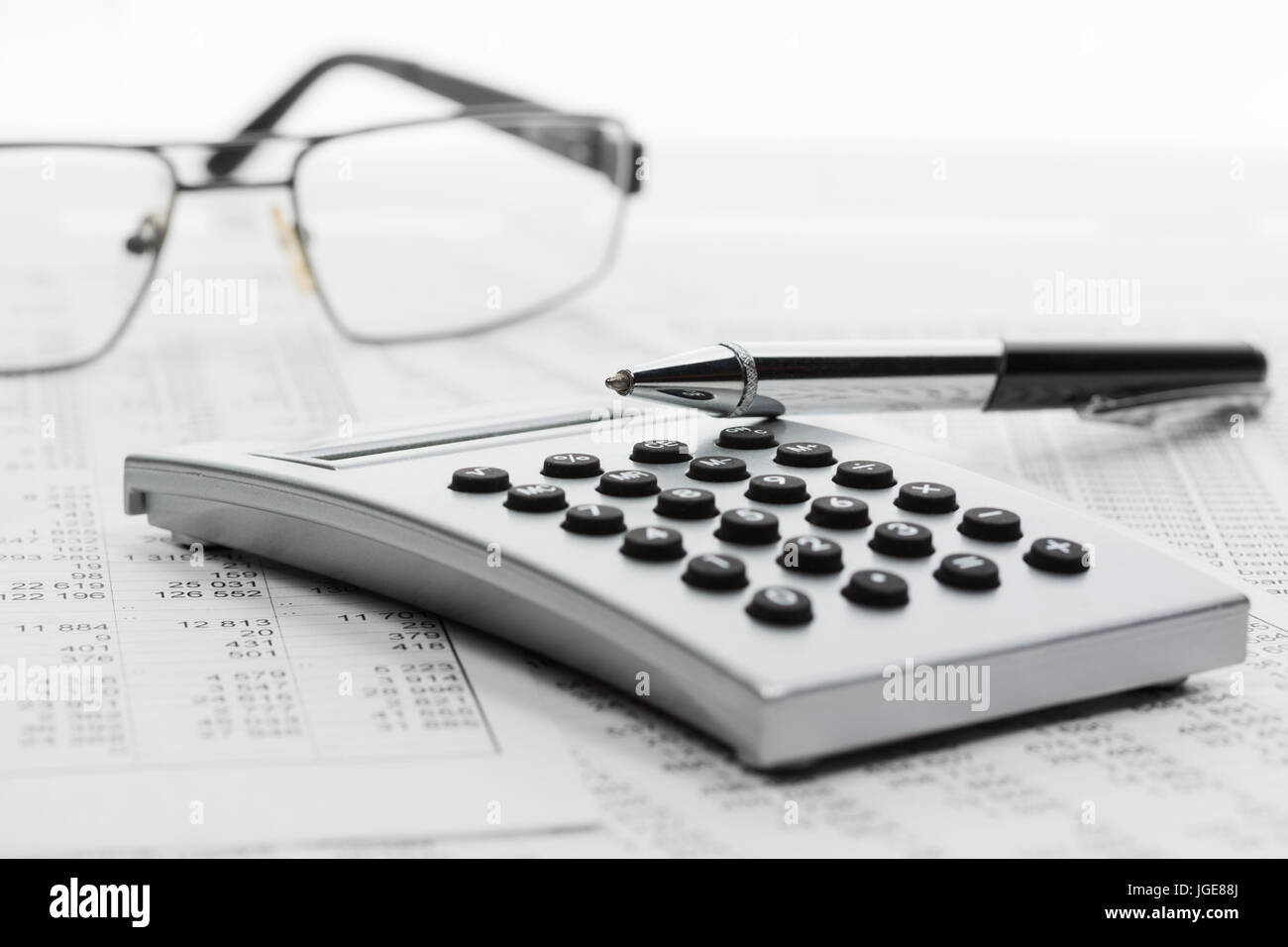 Contabilità finanziaria Foto Stock