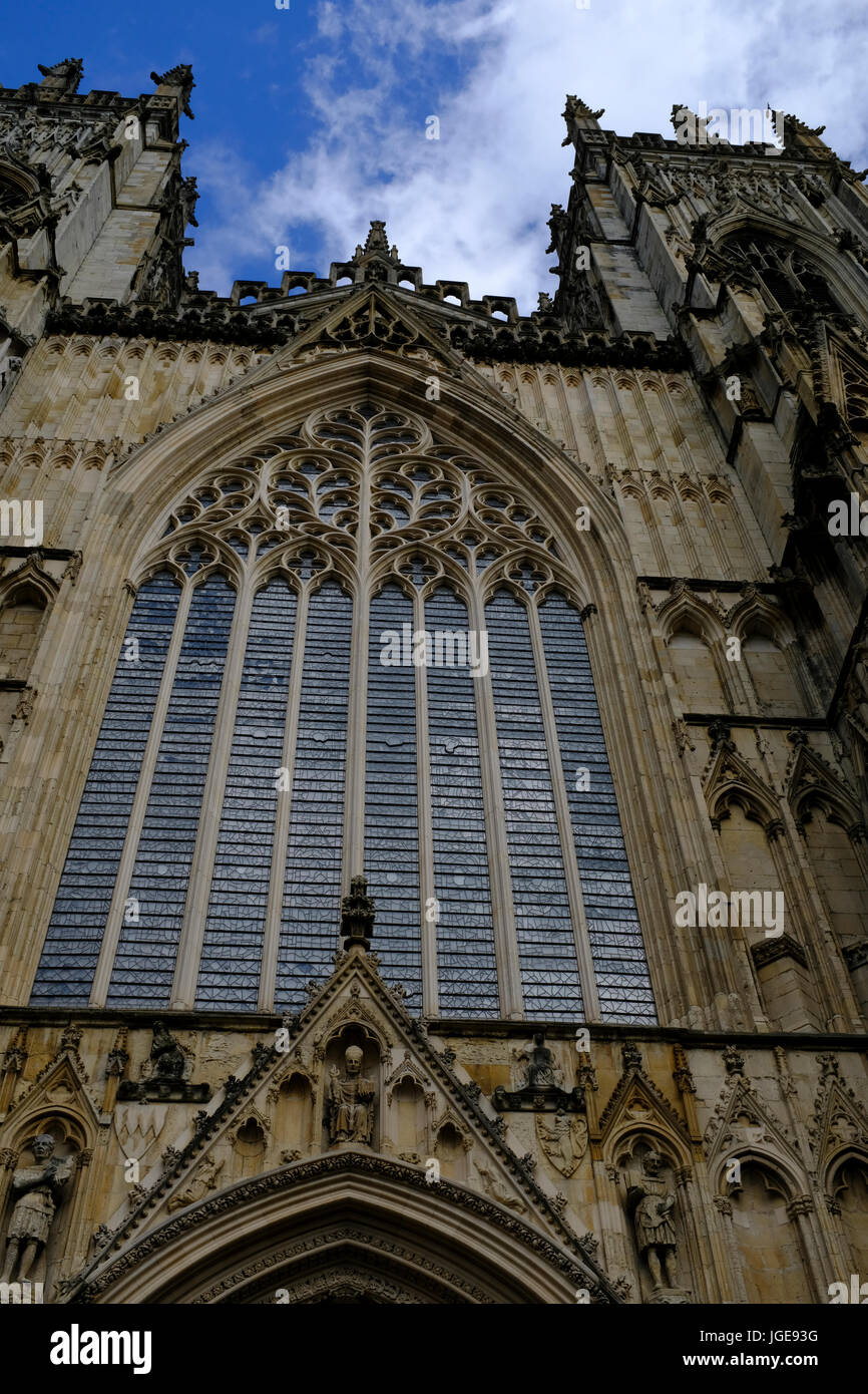 York Minster e York, Inghilterra Foto Stock