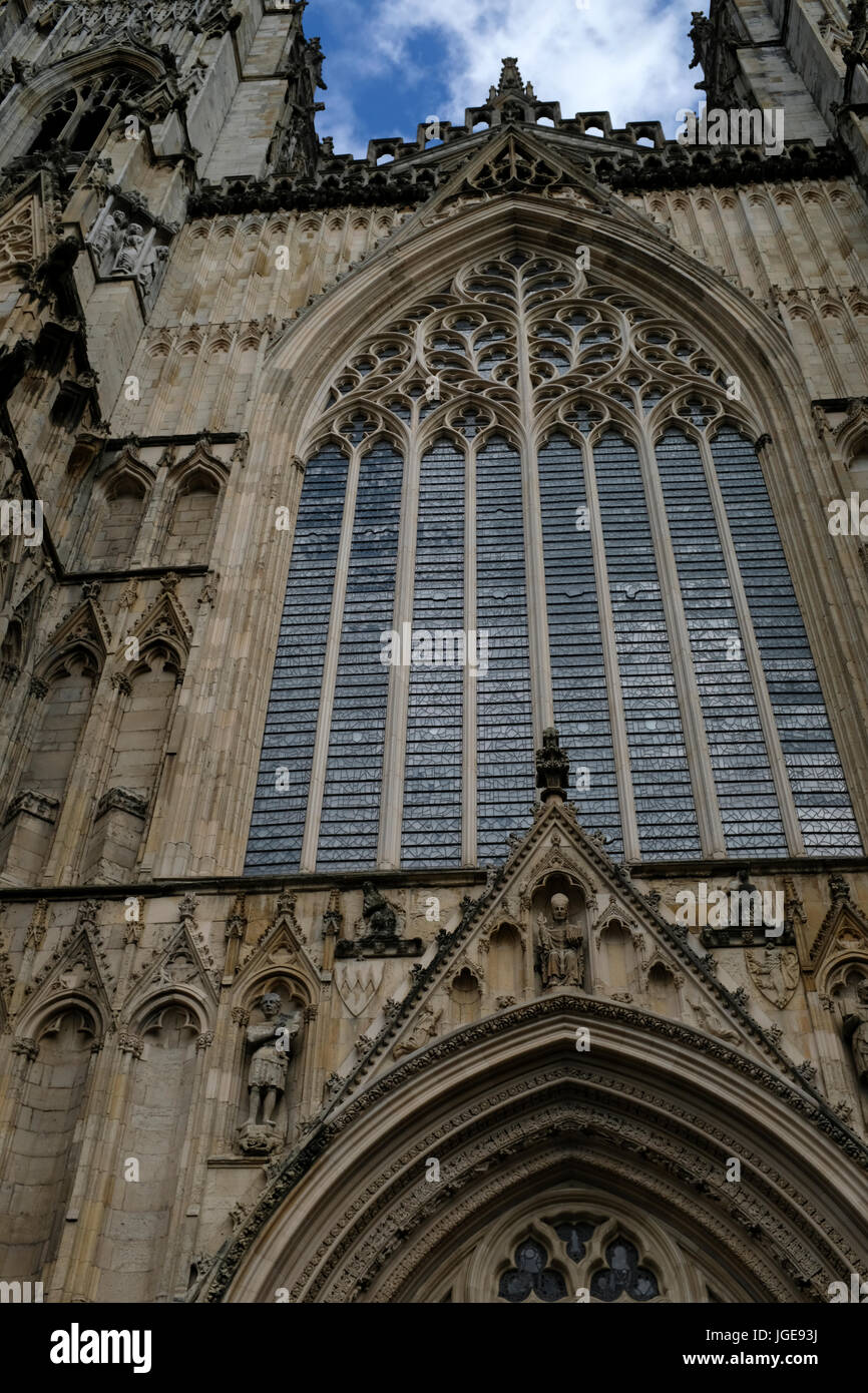 York Minster e York, Inghilterra Foto Stock