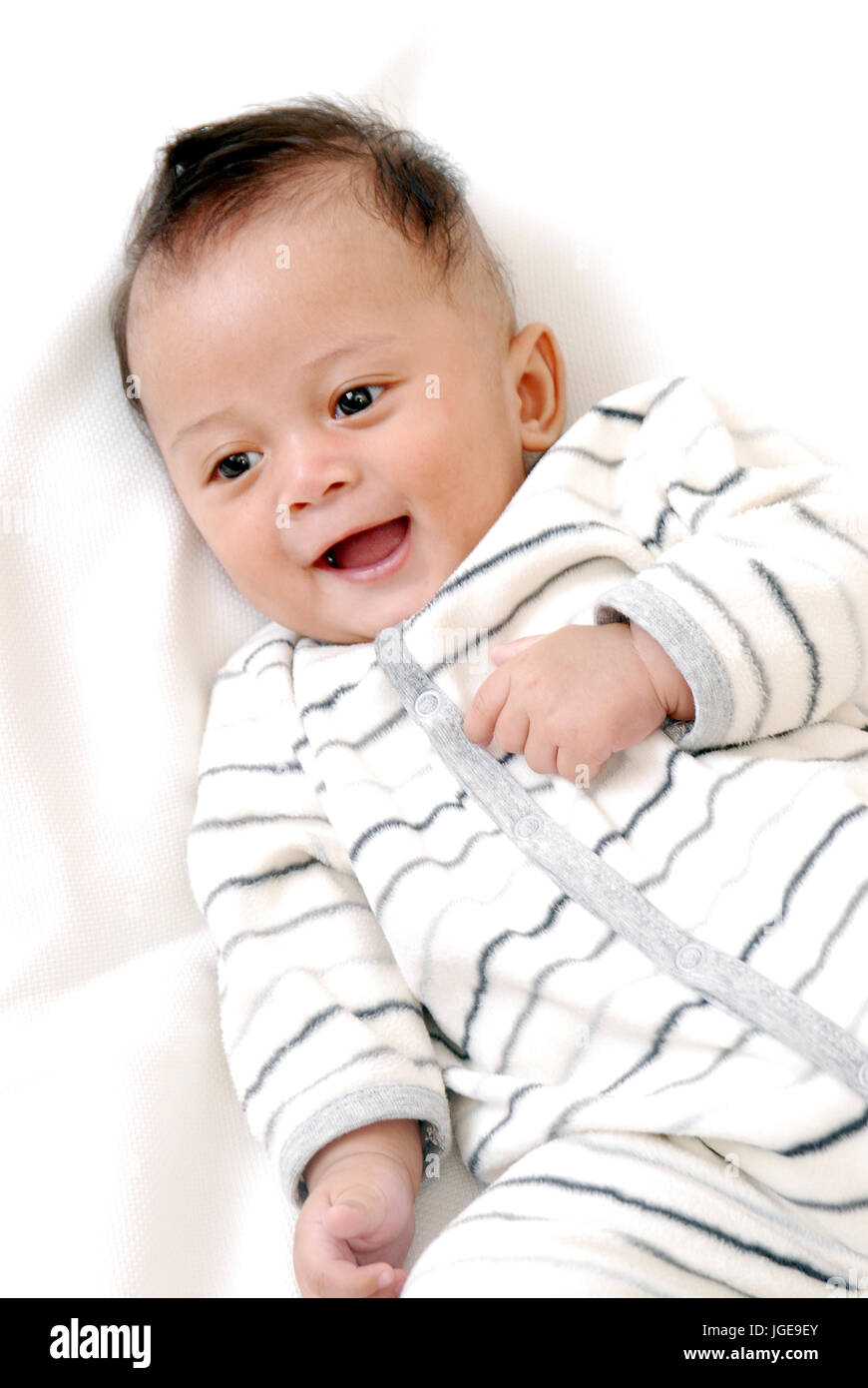 Carino baby, con sfondo, riproduzione Foto Stock