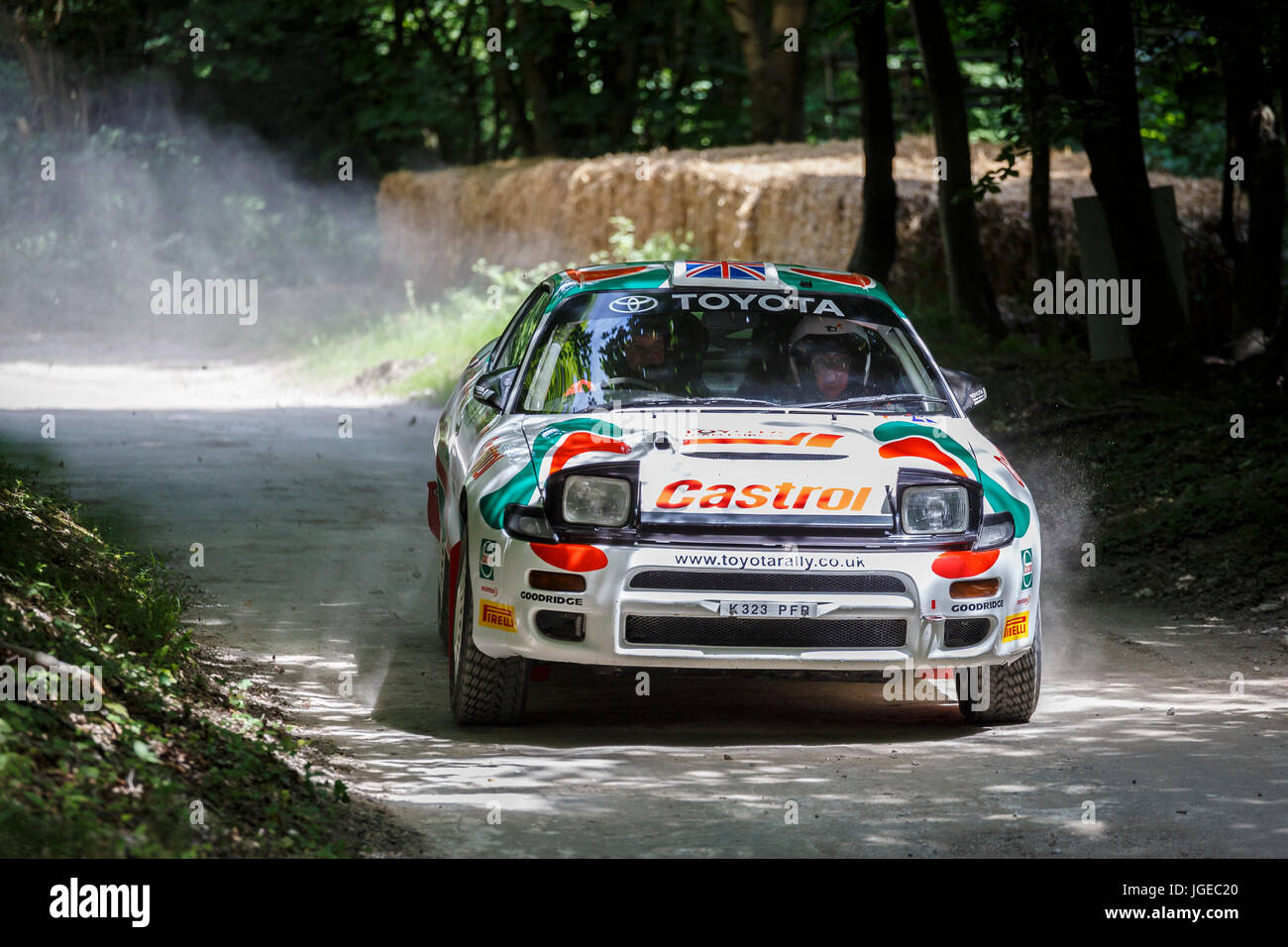 1992 Toyota Celica Gt Four St185 Rally Auto Con Autista Gary Le Coadou Sulla Foresta Rally Al 17 Goodwood Festival Of Speed Sussex Regno Unito Foto Stock Alamy