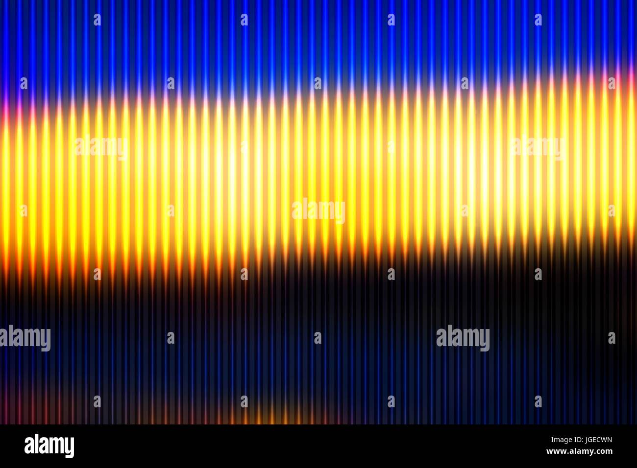 Blu giallo arancione nera astratto Gradiente sfumato mesh con linee di luce sullo sfondo del vettore Illustrazione Vettoriale