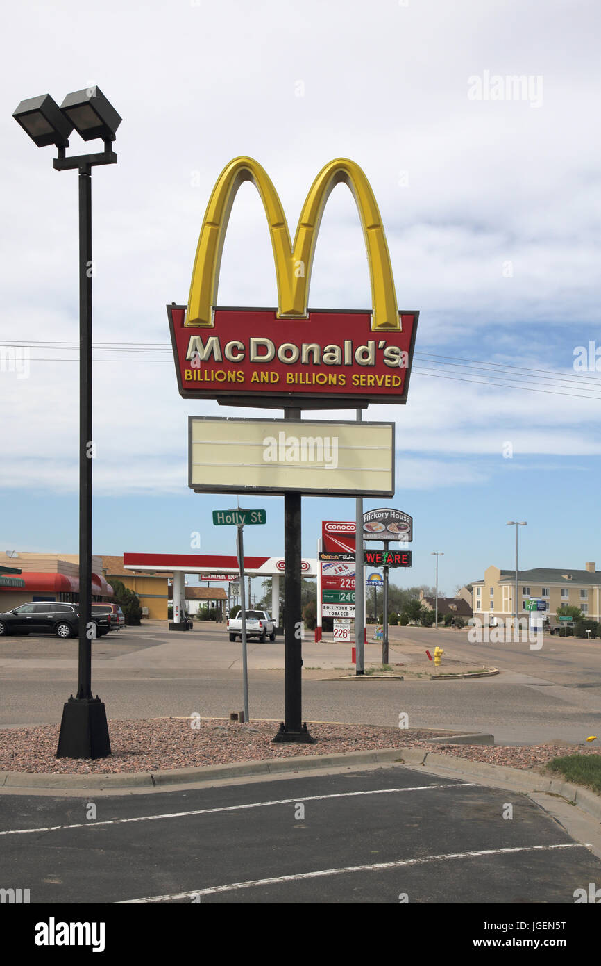 Mcdonalds accedi lamar colorado Foto Stock