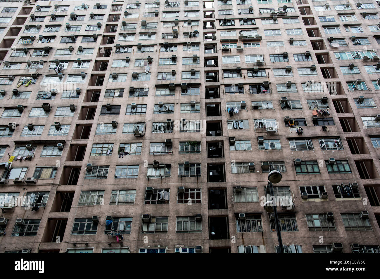 Grandi edifici residenziali in Hong Kong Foto Stock