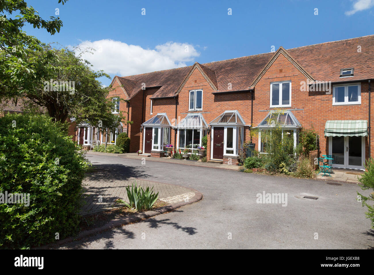 Case di riposo, Wallingford Town Center, Oxfordshire England Regno Unito Foto Stock