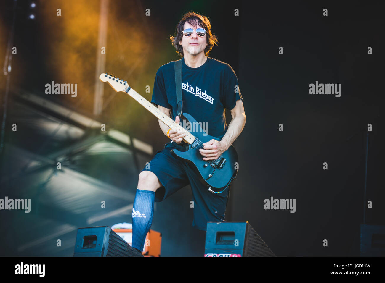 Clisson, Francia. 17 Giugno, 2017. Ugly Kid Joe suonare dal vivo sul palco del Festival Hellfest 2017 in Clisson. Credito: Alessandro Bosio/Pacific Press/Alamy Live News Foto Stock