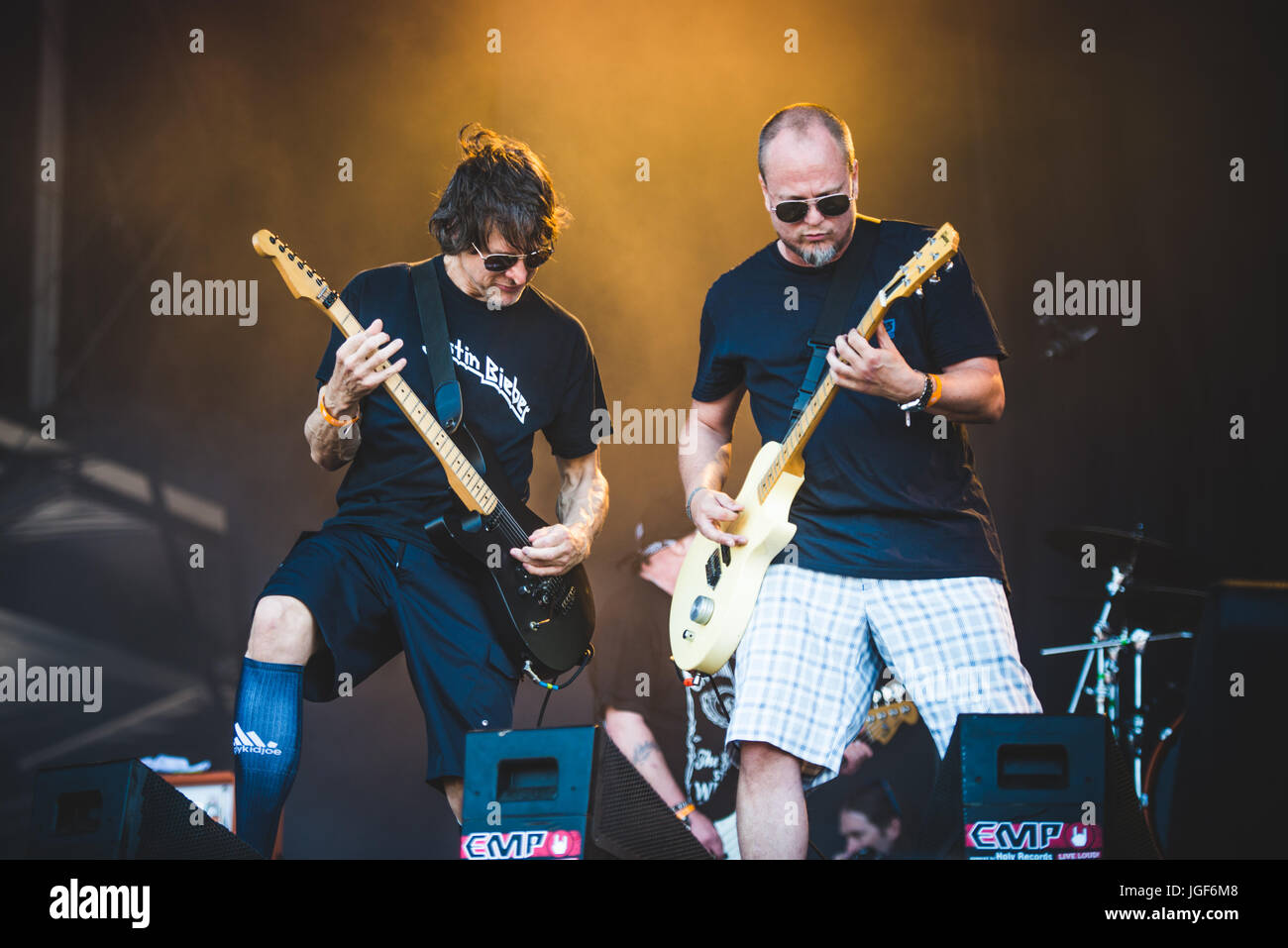 Clisson, Francia. 17 Giugno, 2017. Ugly Kid Joe suonare dal vivo sul palco del Festival Hellfest 2017 in Clisson. Credito: Alessandro Bosio/Pacific Press/Alamy Live News Foto Stock