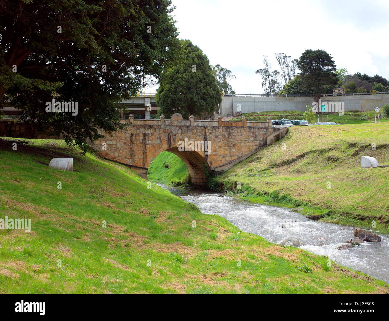 19giugno 2017, TUNJA, COLOMBIA - Puente de Boyacá, il sito della famosa battaglia di Boyaca dove l esercito di Simon Bolivar, con l aiuto del Brit Foto Stock