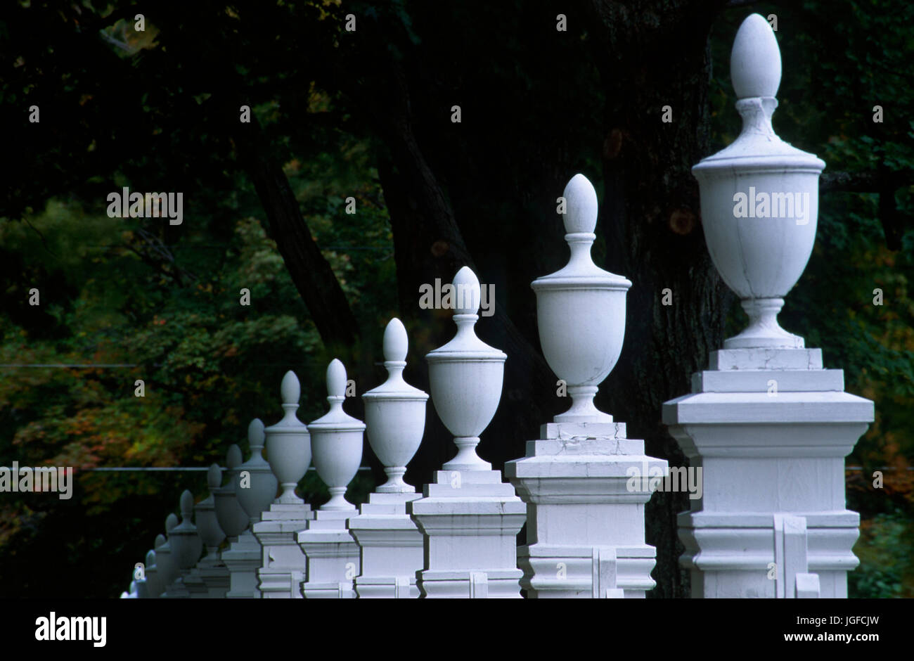 Recinzione del cimitero, Congregationalist chiesa (vecchio prima chiesa), Bennington, Vermont Foto Stock