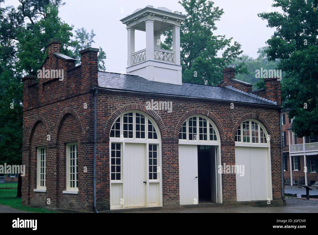 John Brown's Fort, harpers Ferry National Historic Park, West Virginia Foto Stock