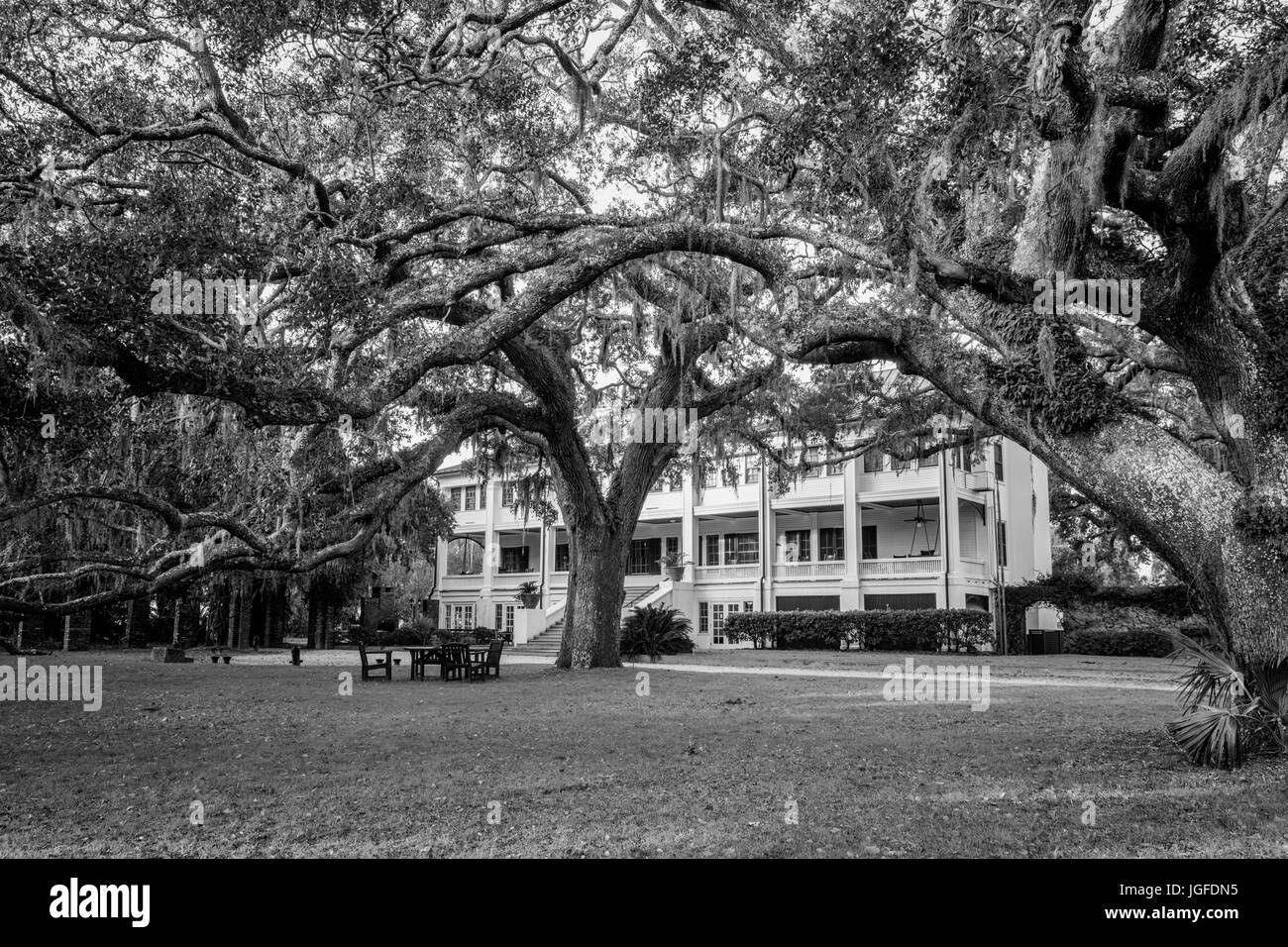 Grayfield Inn si trova su Cumberland Island, GEORGIA, STATI UNITI D'AMERICA Foto Stock