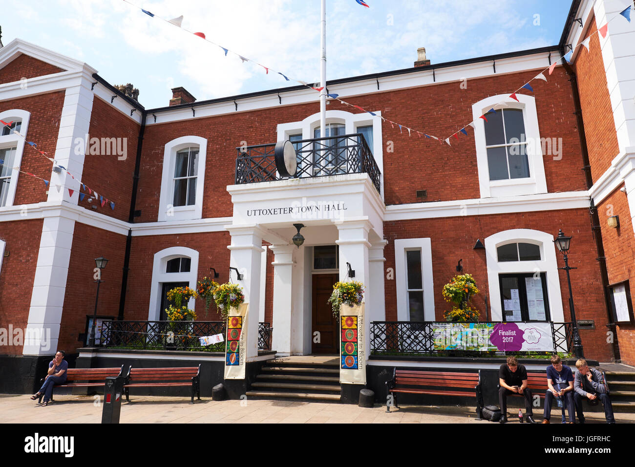 Town Hall High Street, Uttoxeter, Staffordshire, Regno Unito Foto Stock
