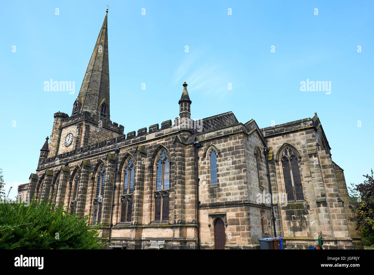 St Marys Chiesa, Bridge Street, Uttoxeter, Staffordshire, Regno Unito Foto Stock