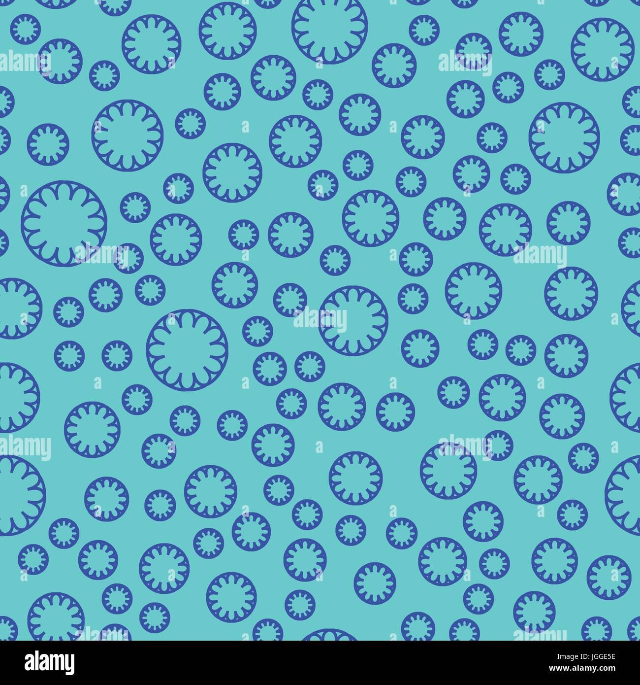 Abstract vector pattern sul background del ciano Illustrazione Vettoriale