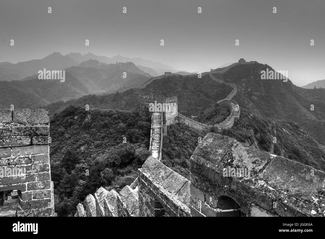 Grande Muraglia Jinshanling Foto Stock