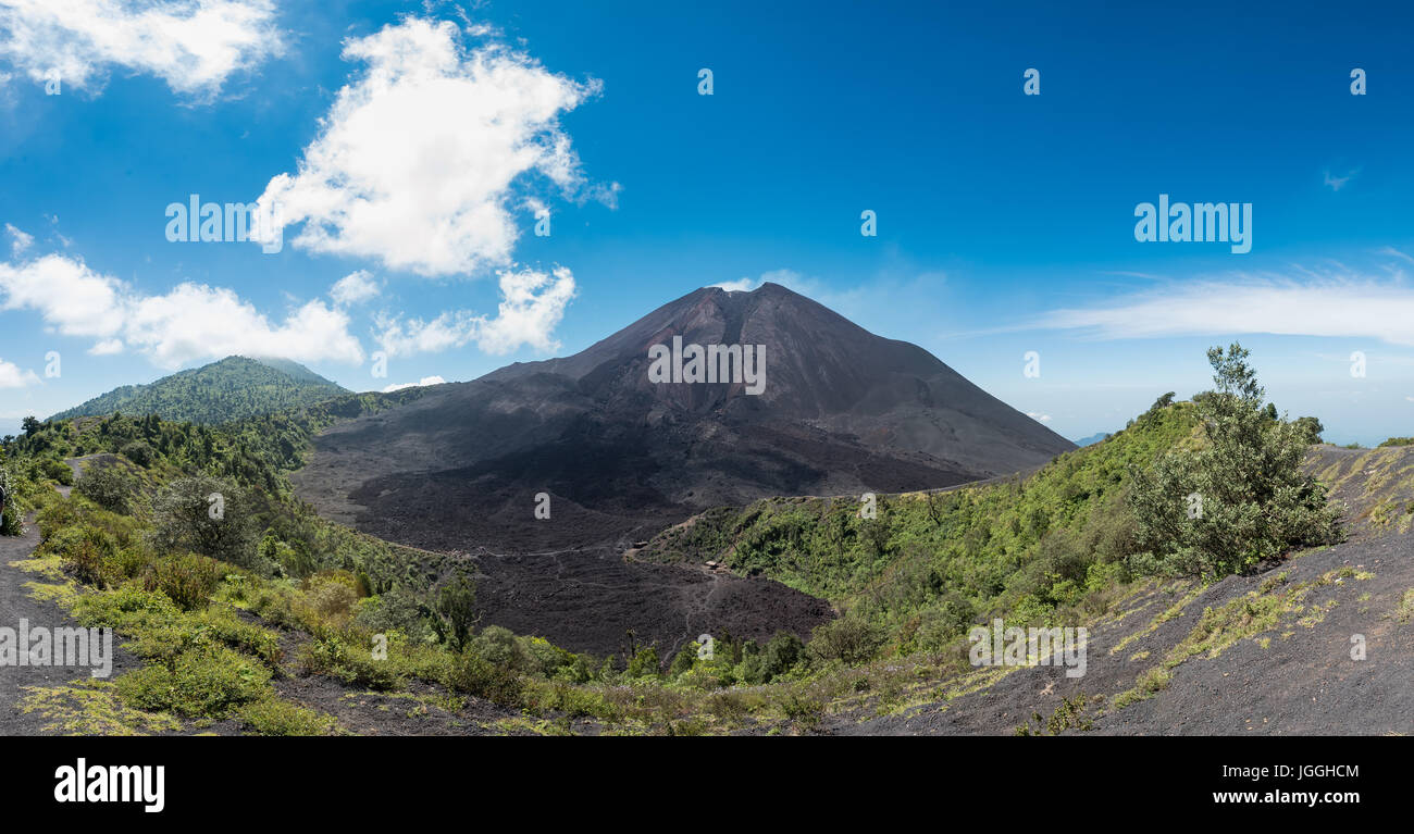Paesaggio di Vulcano Pacaya, Antigua, Guatemala Foto Stock