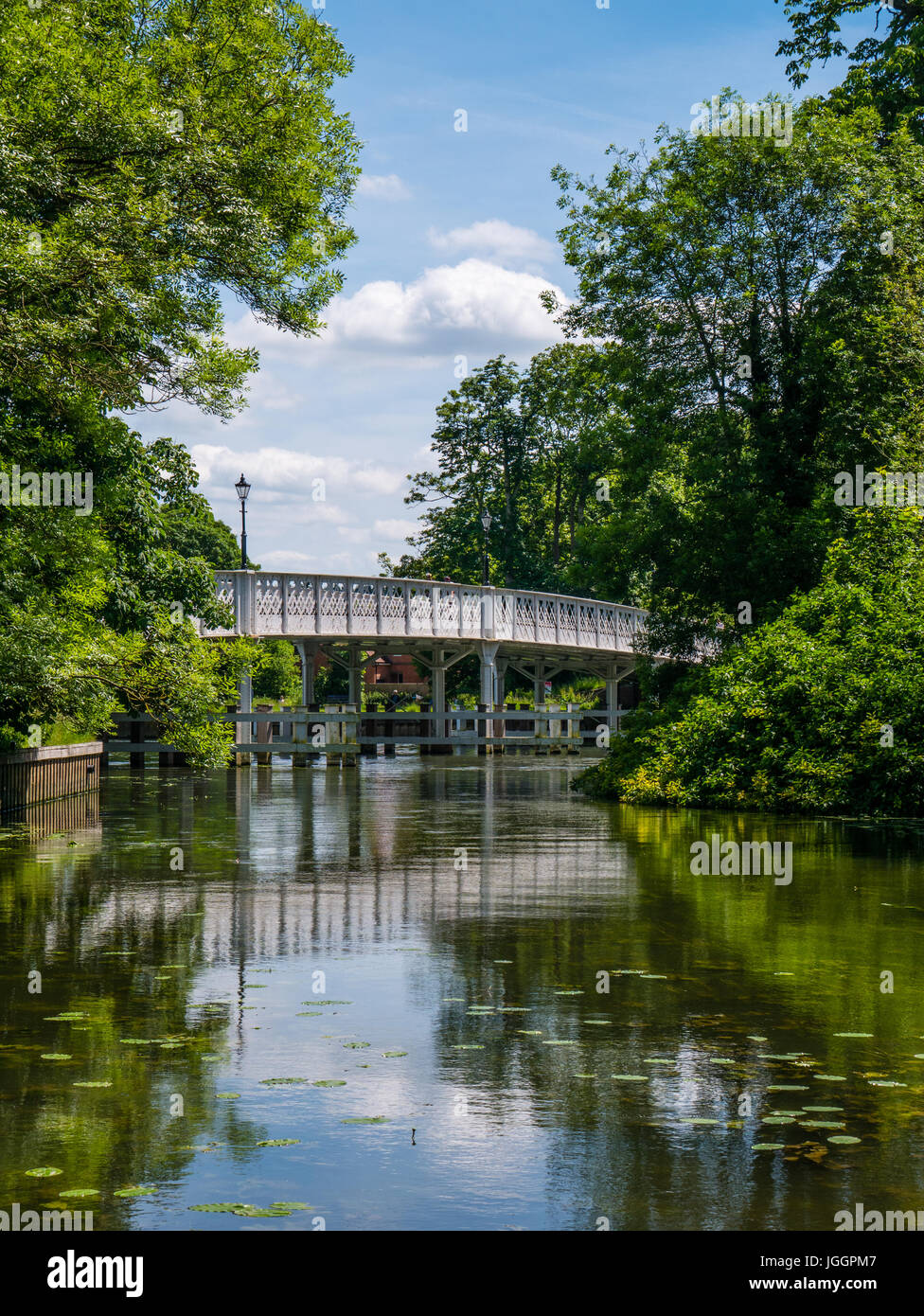 Whitchurch Bridge, Whitchurch-on-Thames, Oxfordshire/Berkshire, Inghilterra, Regno Unito, GB. Foto Stock