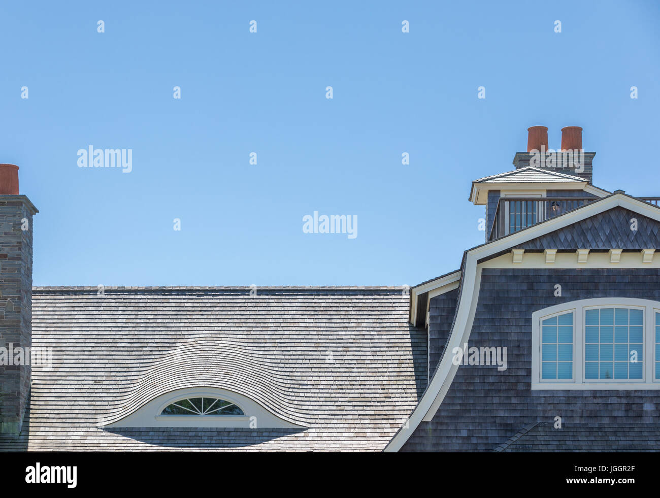 Tetto elaborate negli Hamptons, Eastern long Island, NY Foto Stock