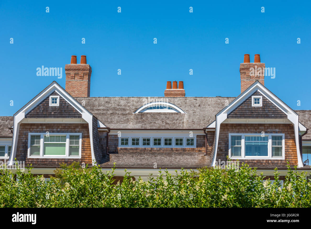 Tetto elaborate negli Hamptons, Eastern long Island, NY Foto Stock