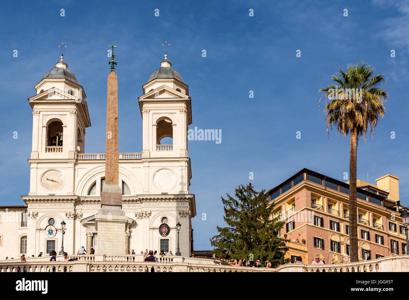 Chiesa di Trinita' dei Monti, Roma, lazio, Italy Foto Stock