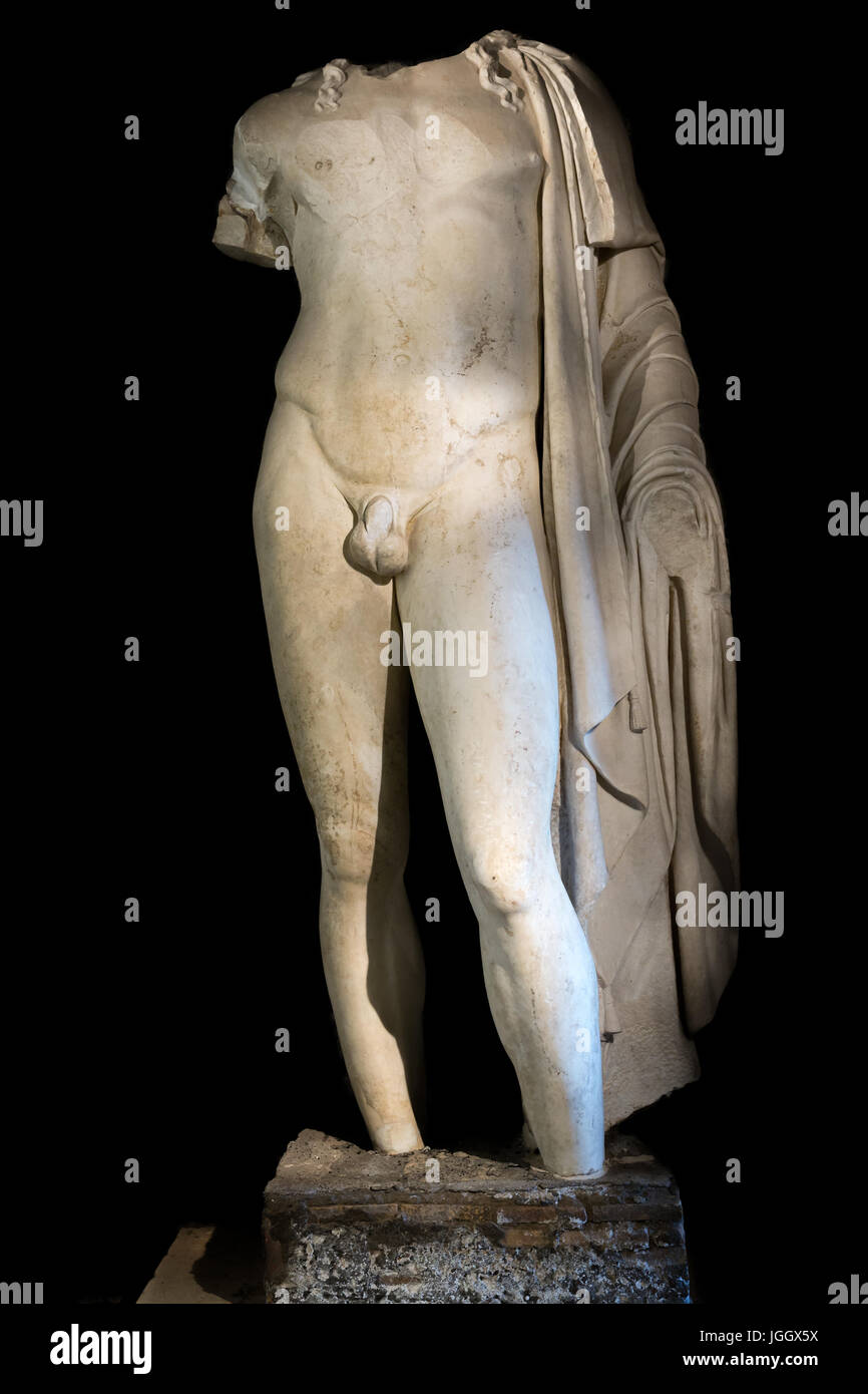 Statua colossale di Veiove, i Musei Capitolini di Roma, Italia Foto Stock