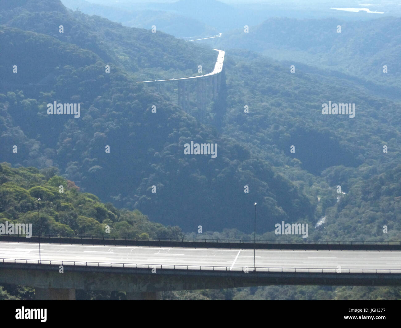 Autostrada del Imigrantes, SP-160, 2011, São Bernardo do Campo, São Paulo, Brasile. Foto Stock