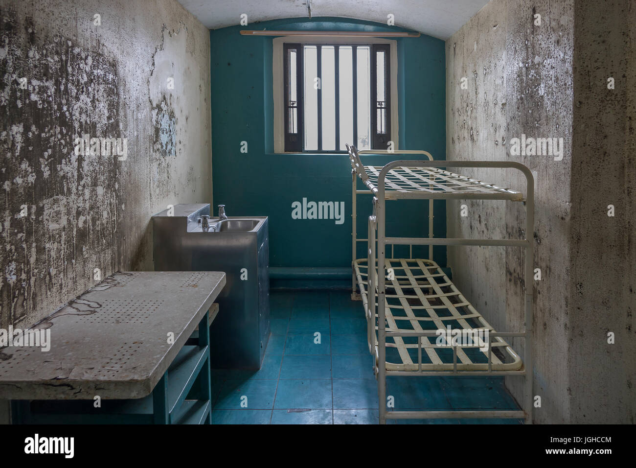 Inghilterra, Dorset, Dorchester prigione, cell Foto Stock