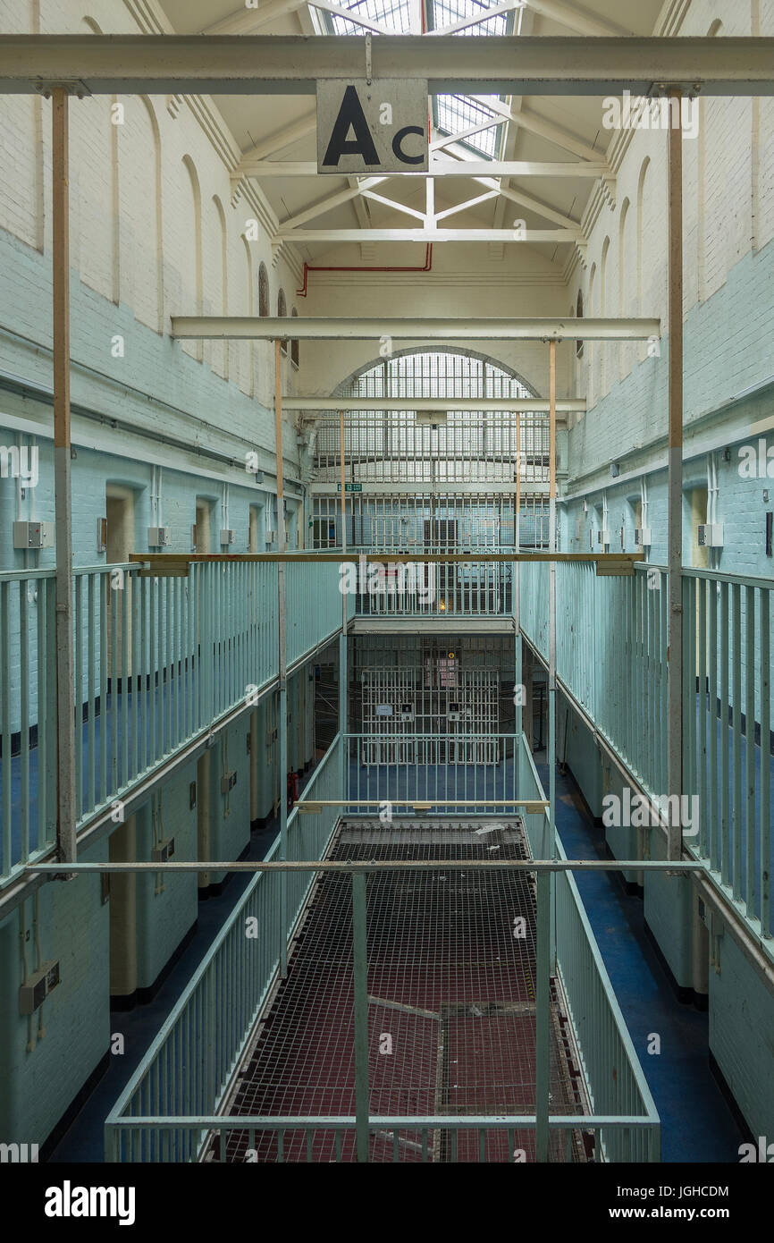 Inghilterra, Dorset, Dorchester prigione, blocco di cella di un Foto Stock