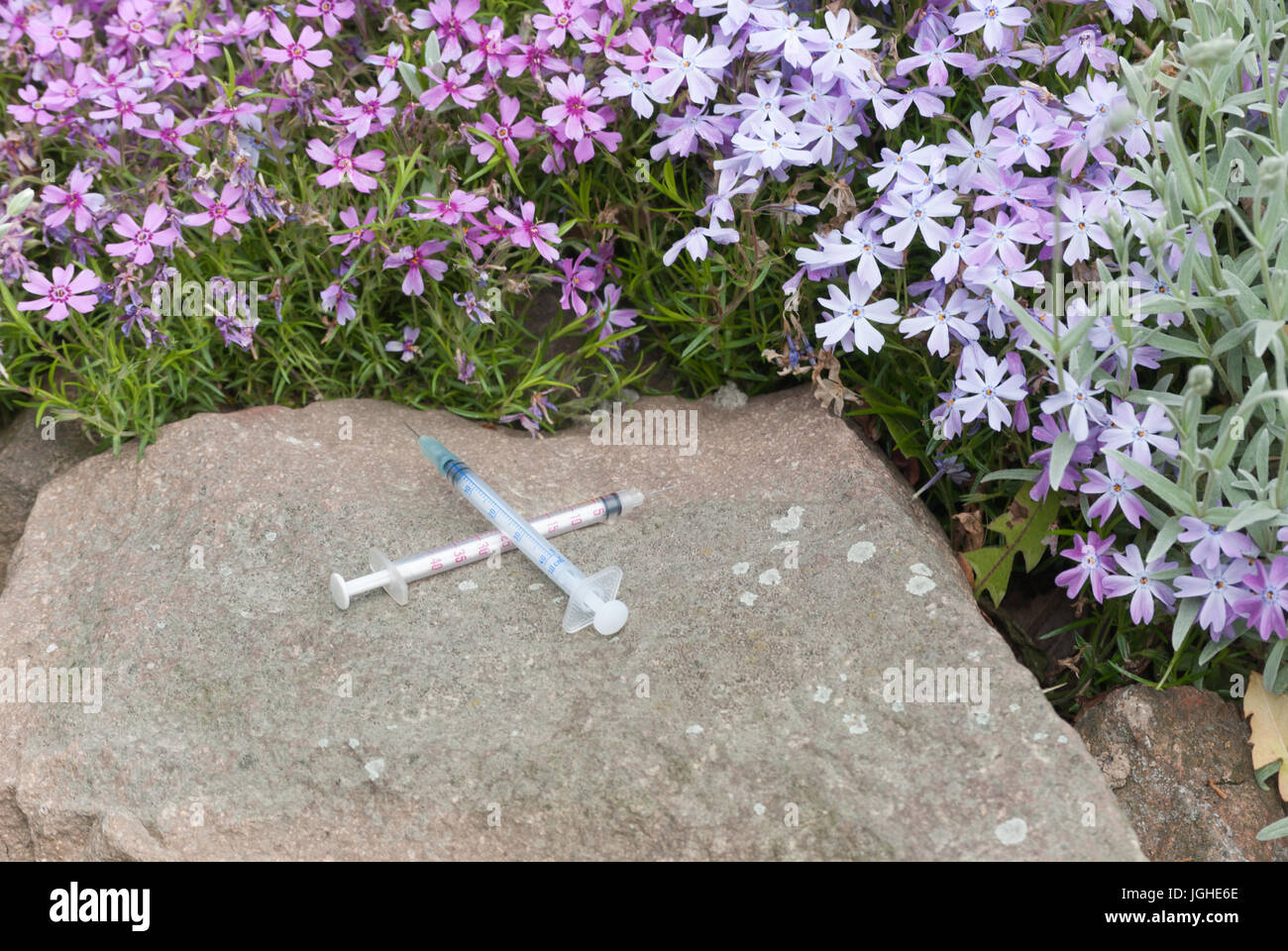 Il Diabete convivere con il diabete Foto Stock