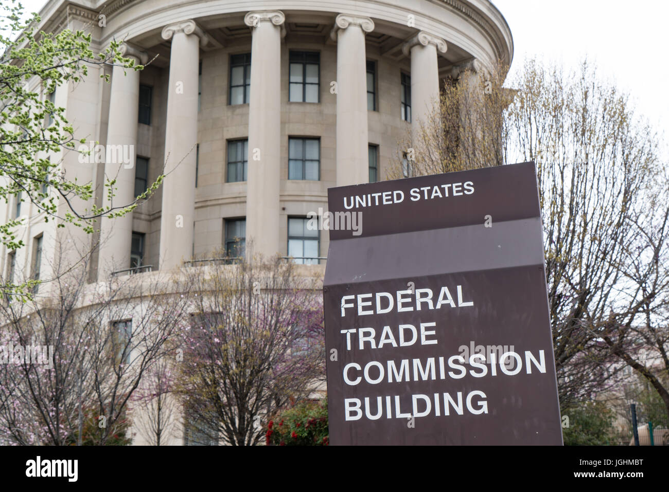 WASHINGTON, DC - Marzo 2016: Commissione Federale del Commercio degli Stati Uniti nella costruzione di Washington DC Foto Stock
