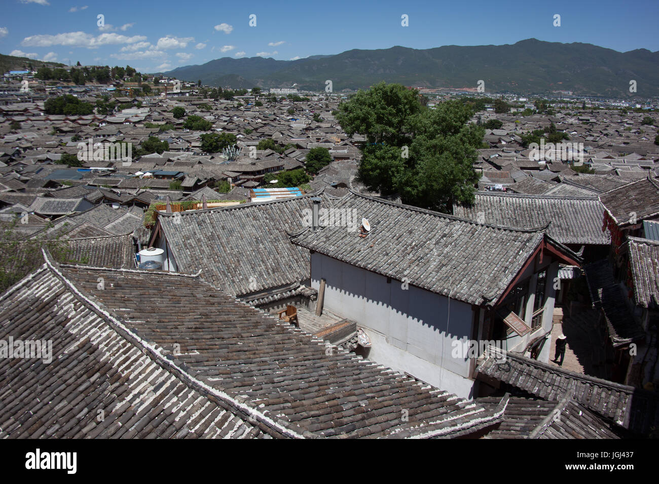 Lijiang, Yunnan, Kunming, in Cina. Heritage Village, vivendo e paesaggi Foto Stock