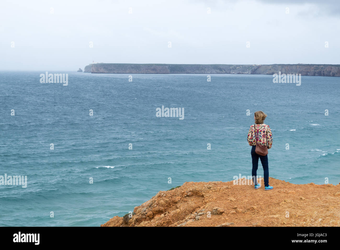 Sagres è situato in Algarve, la parte più occidentale del Portogallo continentale Foto Stock