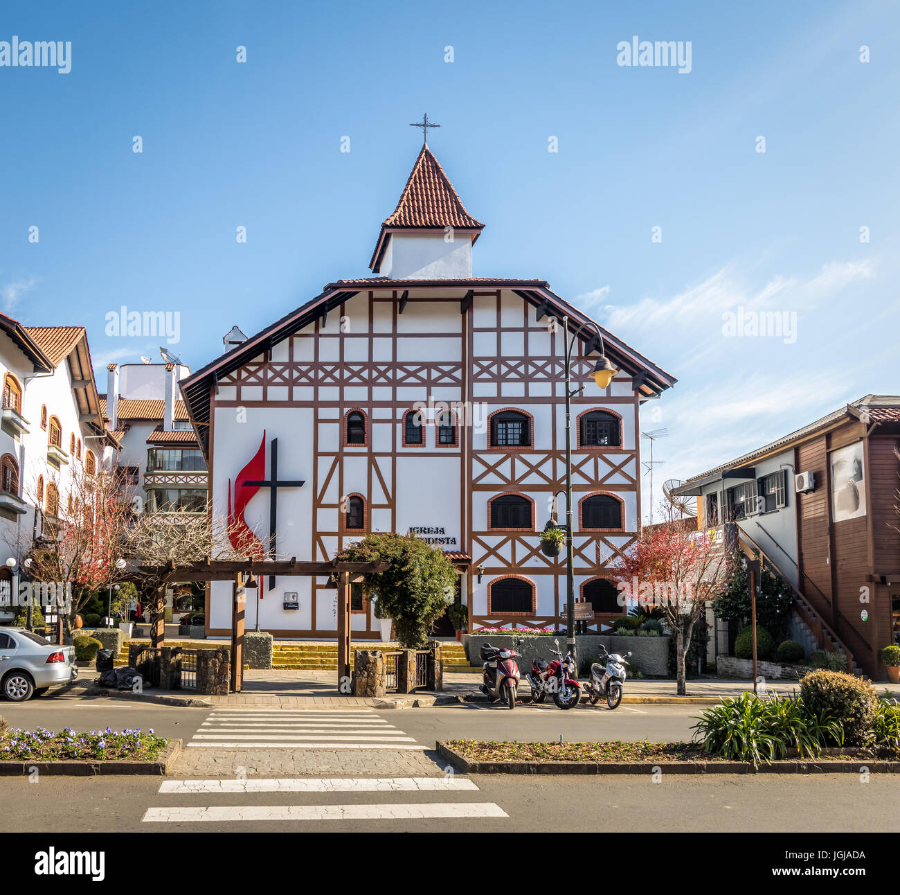Chiesa Metodista - Gramado, Rio Grande do Sul - Brasile Foto Stock
