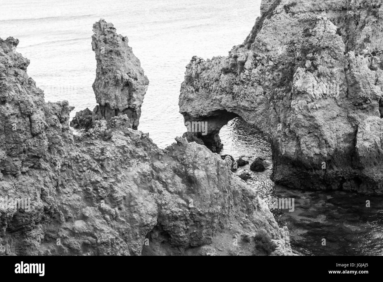 Ponta da Piedade a Lagos (Portogallo) è una delle principali destinazioni turistiche in Algarve Foto Stock