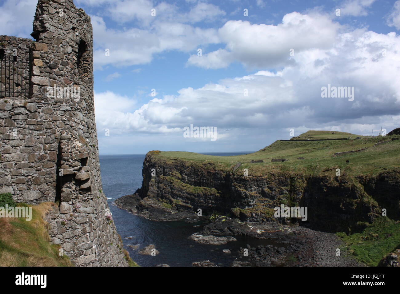 Dunluce Castle Foto Stock