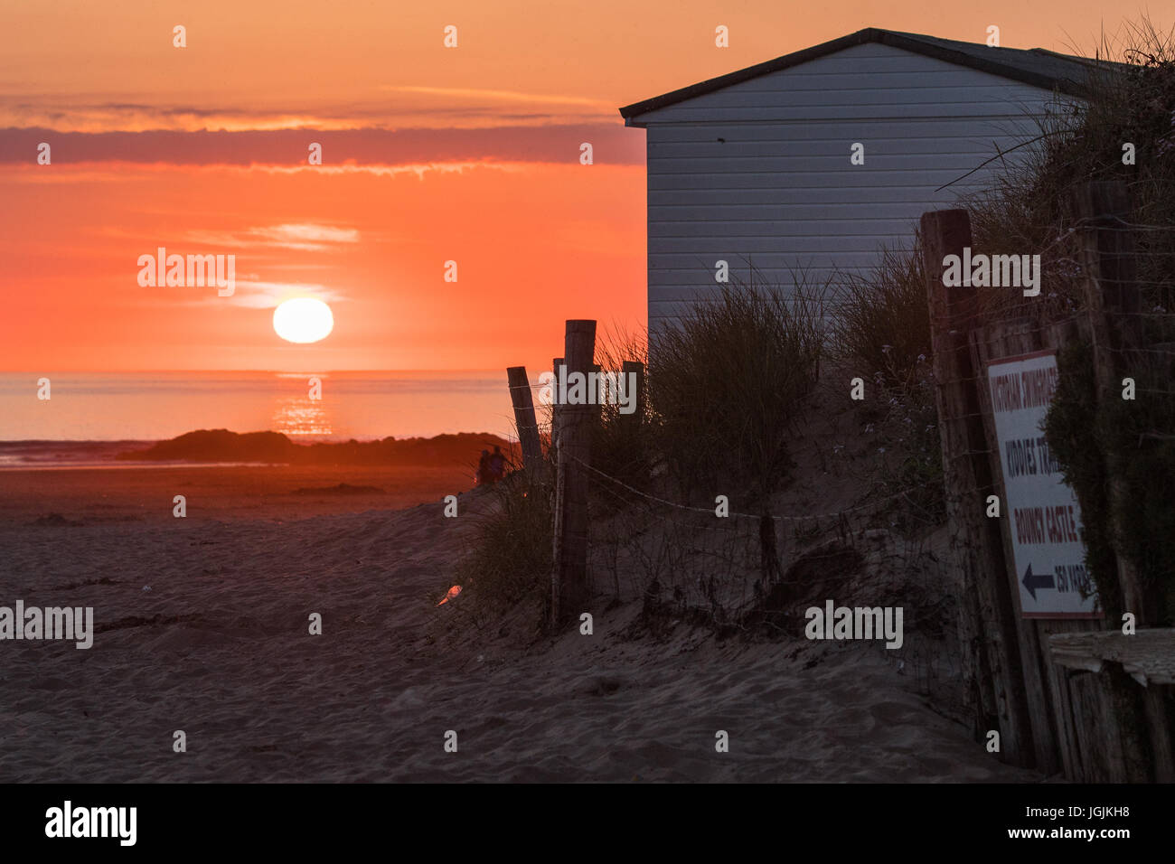 Woolacombe Sunset 08 Foto Stock