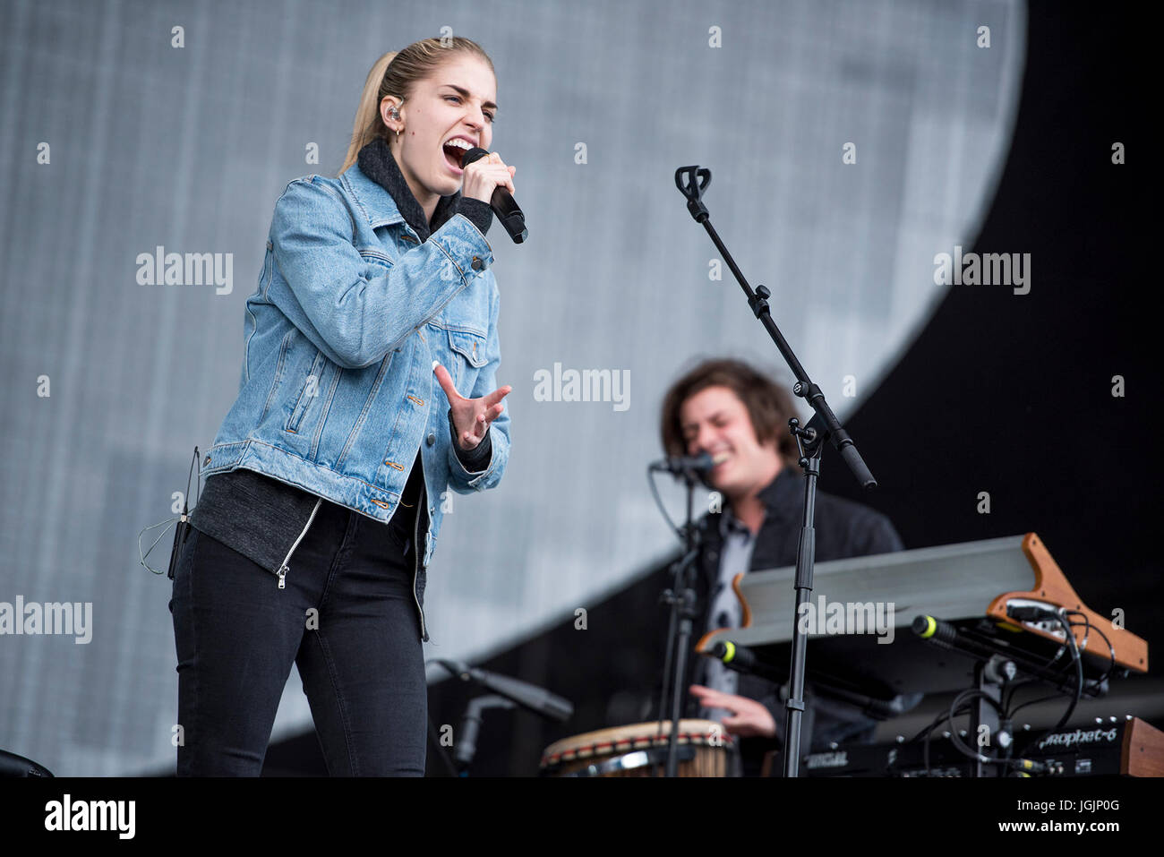 Glasgow, Regno Unito. 07 Luglio, 2017. Londra grammatica eseguire sul palco principale al Festival TRNSMT 2017, verde di Glasgow, Glasgow 07/07/2017 Credit: Gary Mather/Alamy Live News Foto Stock