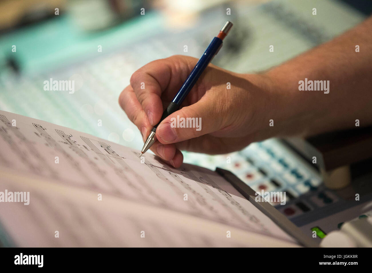 Strumenti musicali essendo [svolto Foto Stock