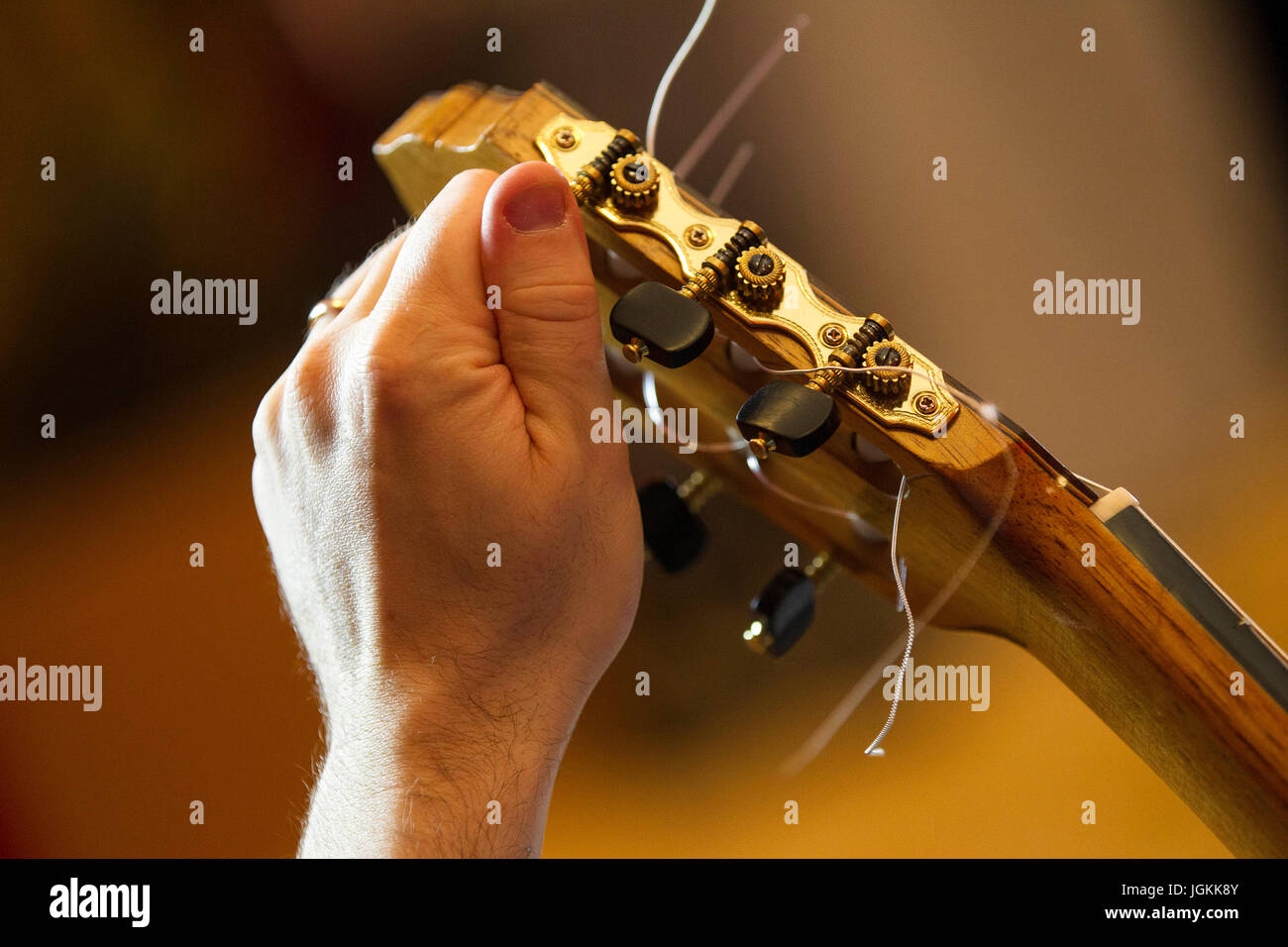 Strumenti musicali essendo [svolto Foto Stock