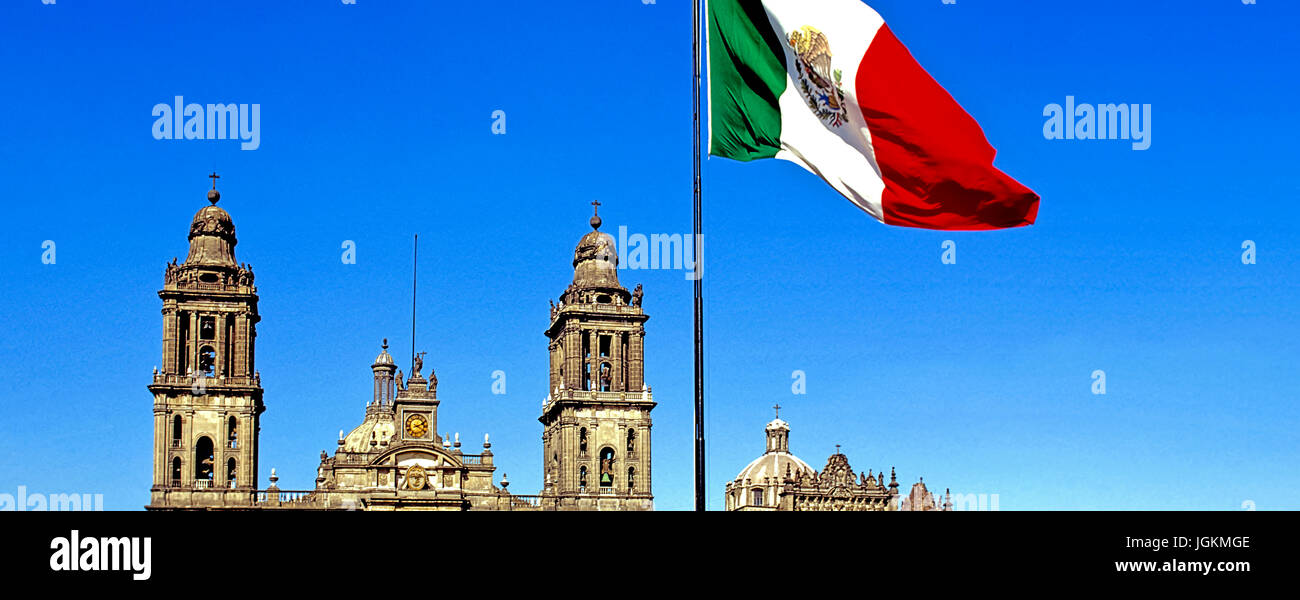 RS 5875. Sfondi; colori; colori; visualizzazione; Cattedrale Metropolitana e Zocalo, Città del Messico, Messico Foto Stock
