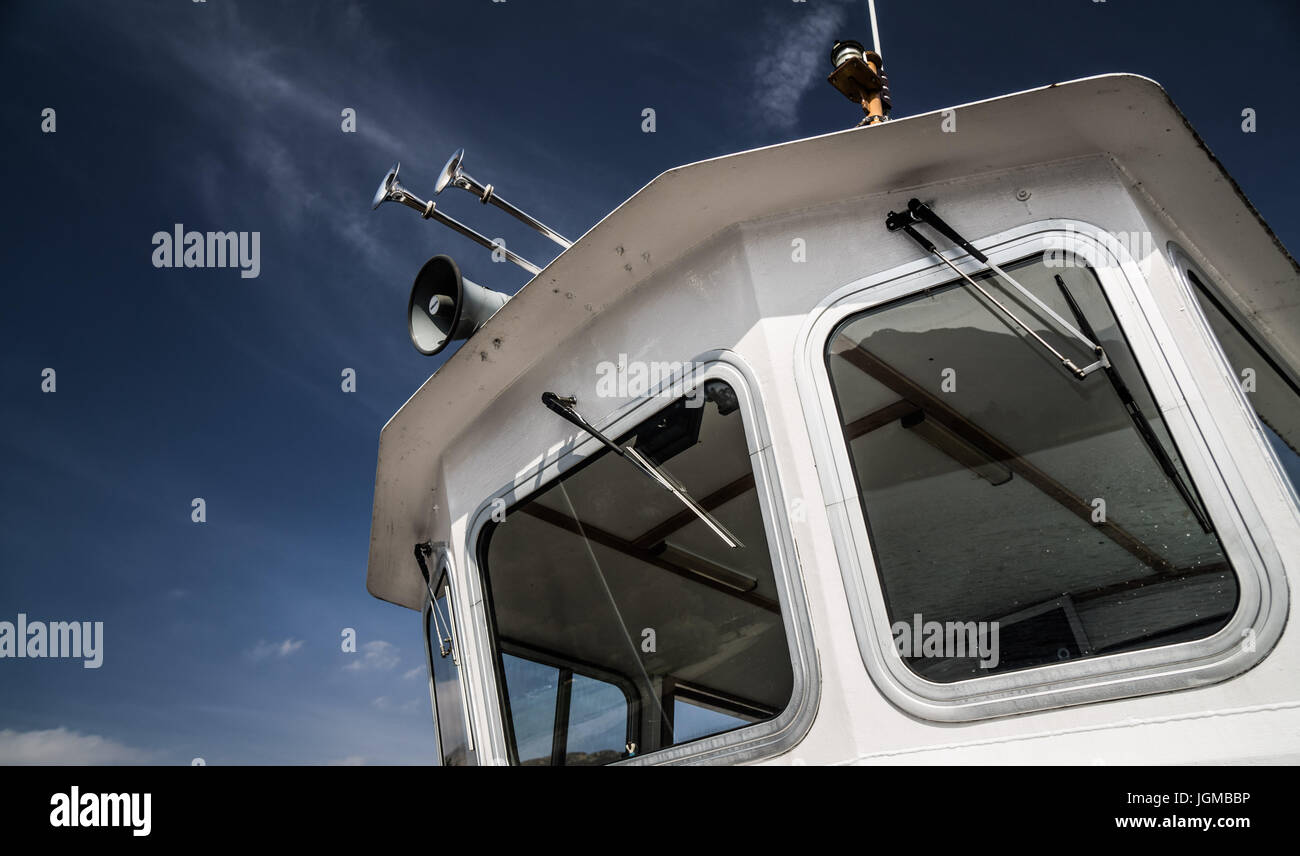 Immagine astratta della barca timoneria Foto Stock