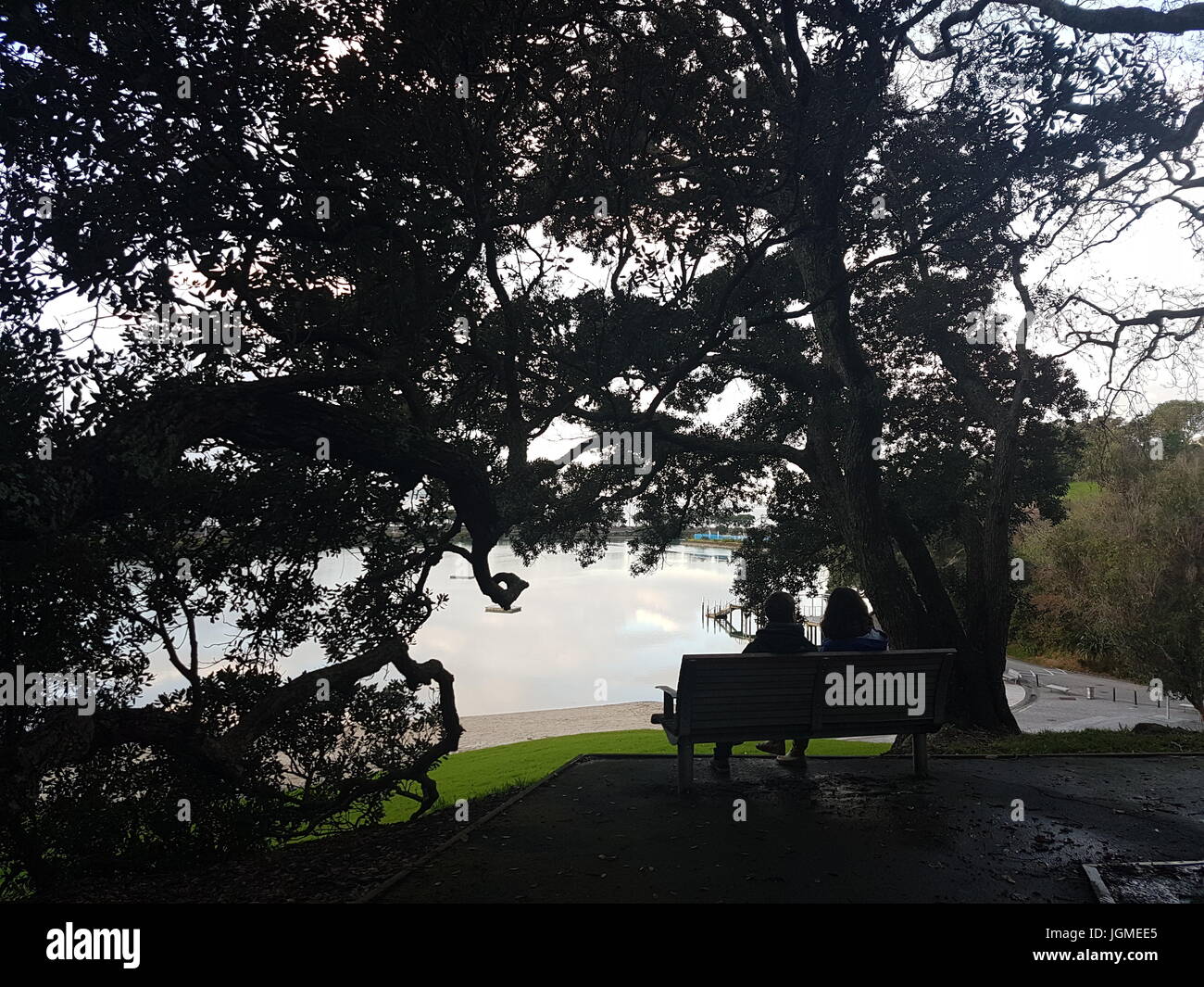 Fotografia Amatoriale durante un weekend di visita a Dove-Myer Robinson Park in Parnell con un amico. Foto Stock