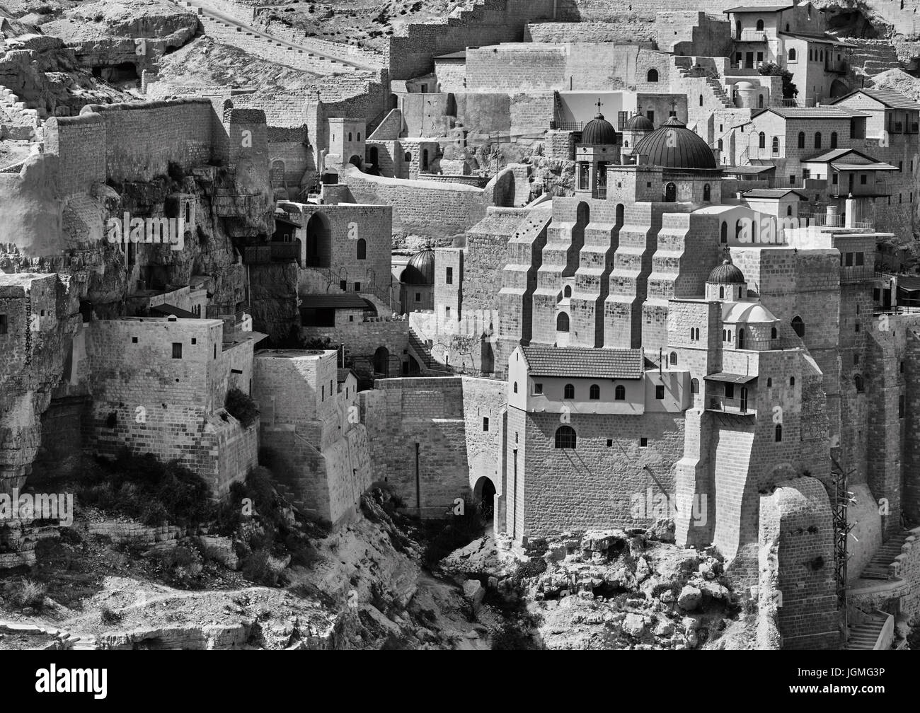 Mar Saba monastero al desert (Israele) Foto Stock