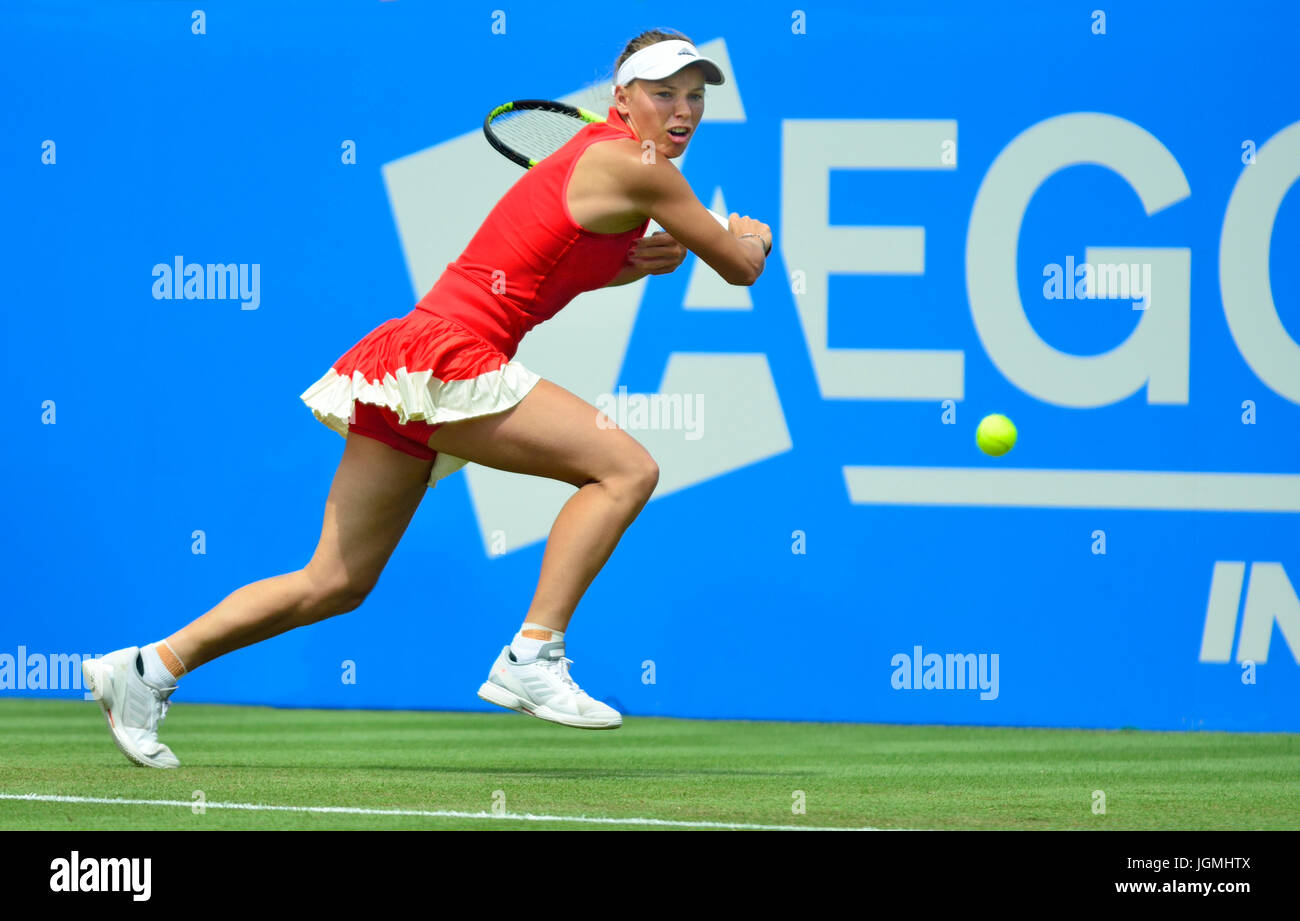 Caroline WOZNIACKI (Danimarca) giocando a Aegon International, Eastbourne 2017 Foto Stock