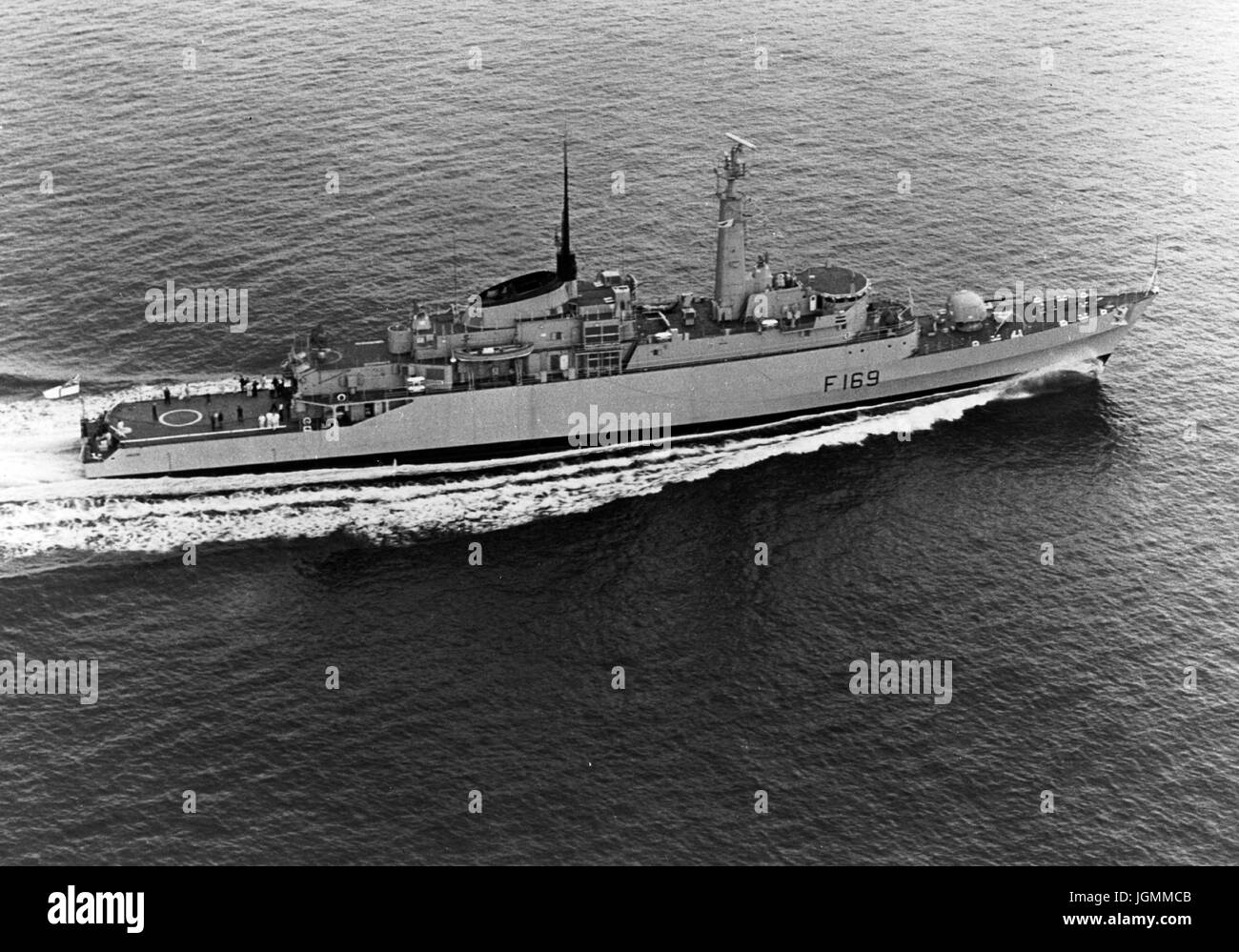AJAXNETPHOTO. 1970S. Canale Inglese. - Nuova fregata HMS AMAZON su prove nel canale. Foto:VT raccolta/AJXNETPHOTO REF:HDD NA VT AMAZON GVAS54 Foto Stock