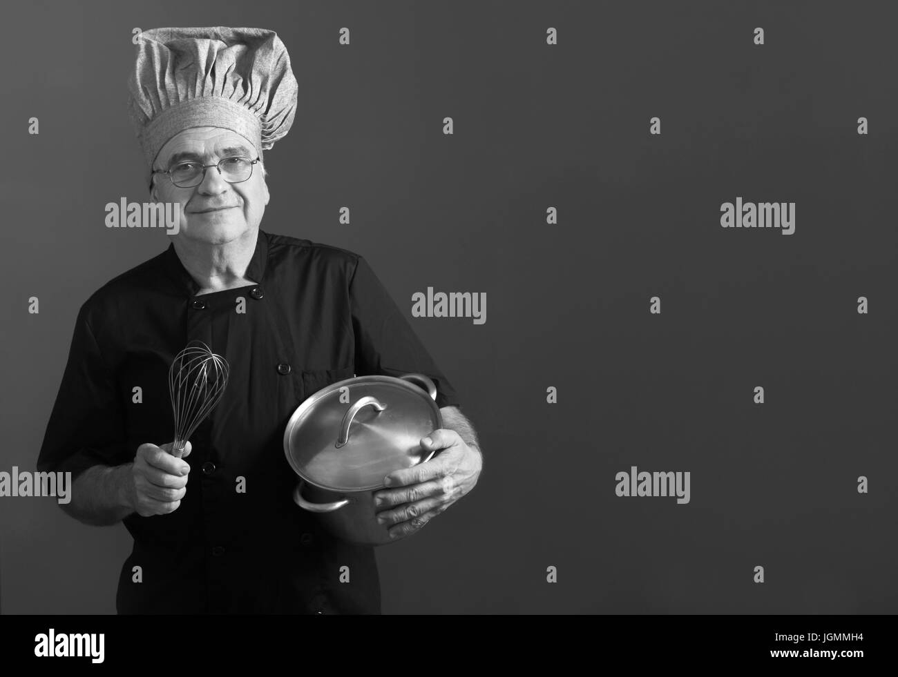 Ritratto di chef senior Foto Stock