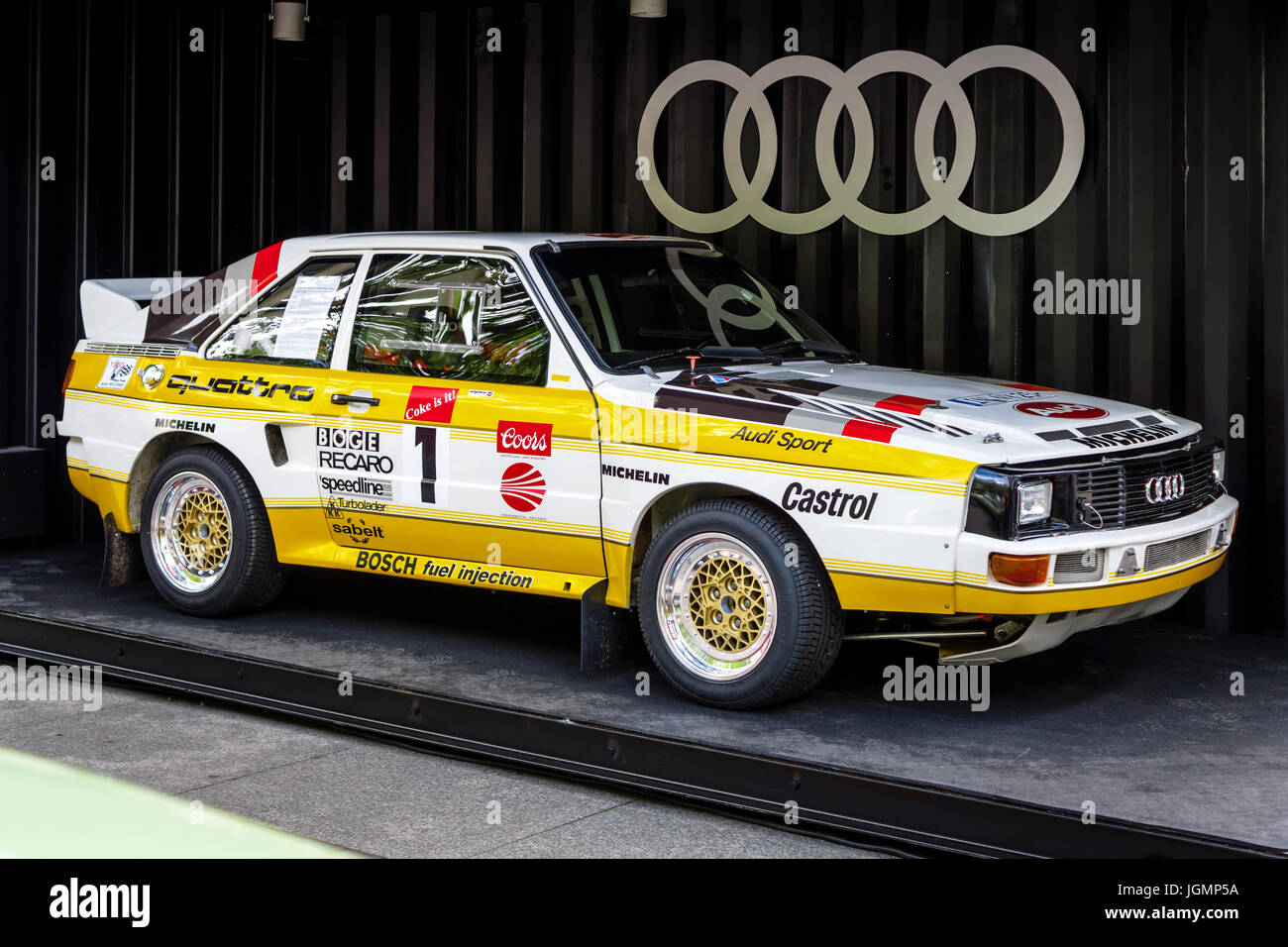 Berlino - Giugno 17, 2017: auto sportiva Audi Sport Quattro Pikes Peak, 1985. Classic giorni Berlino 2017. Foto Stock