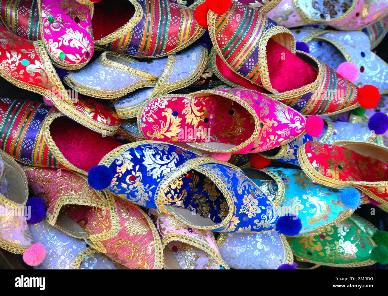 Bagno turco pantofole per la vendita di Istanbul Grand Bazaar Foto Stock